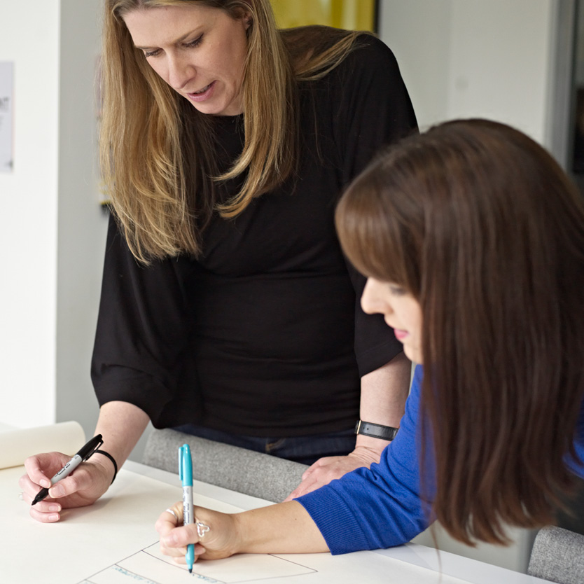 Two TrendBible team members running a masterclass