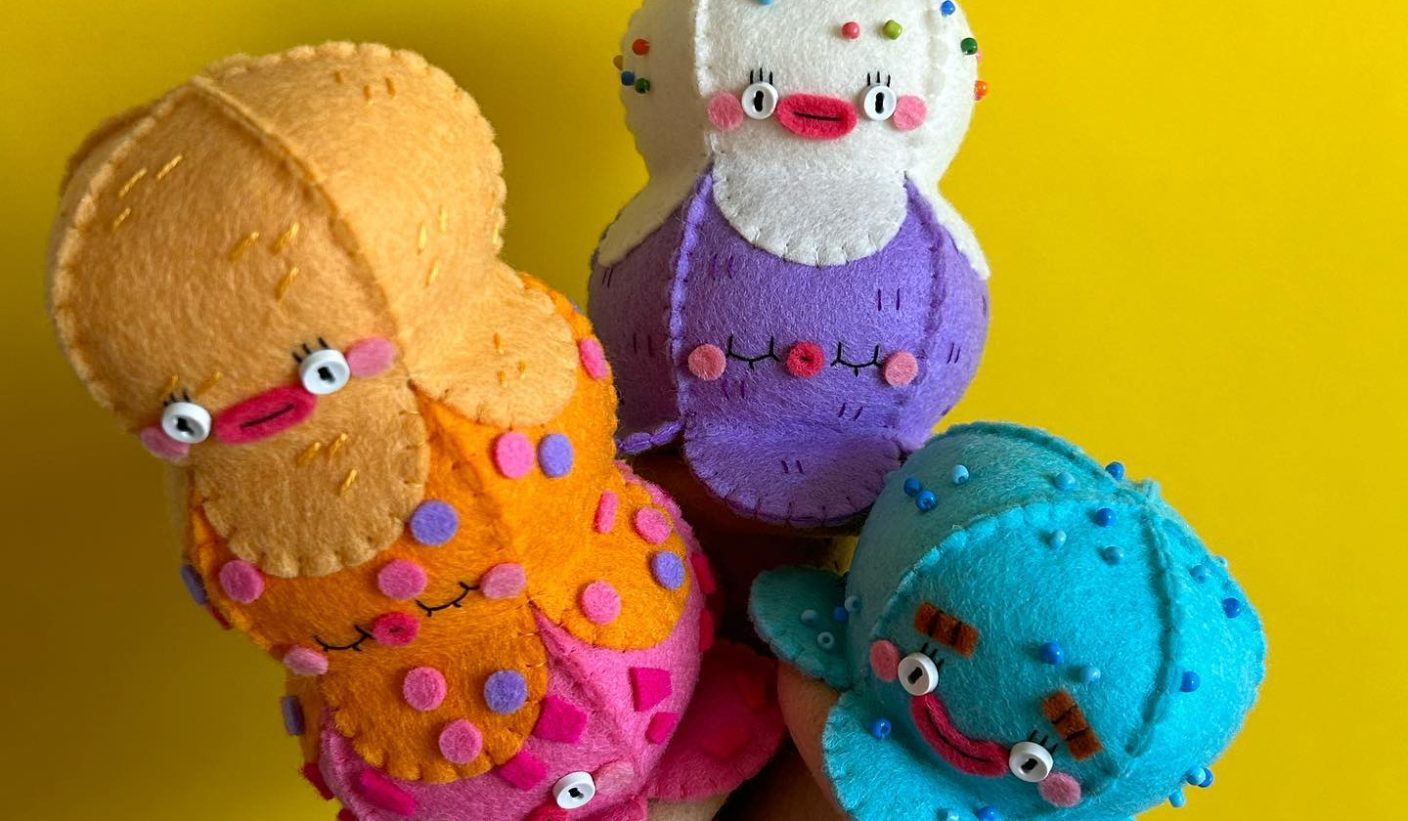 Ice cream toys made out of felt